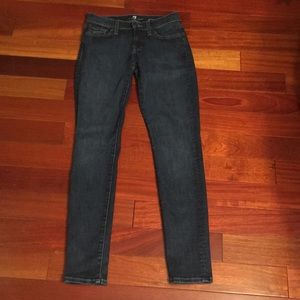 7 for all mankind dark jeans sz 25, almost new